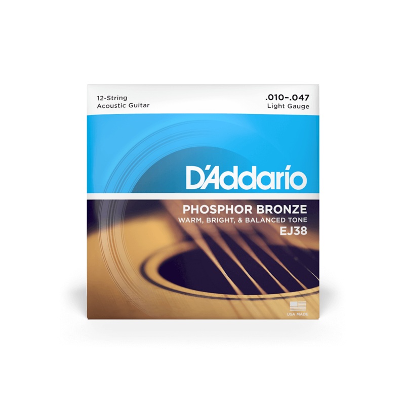 d-addario-ej38-12-string-phosphor-bronze-acoustic-guitar-strings-light-10-47 D'Addario EJ38 12-String Phosphor Bronze Acoustic Guitar Strings- Light 10-47