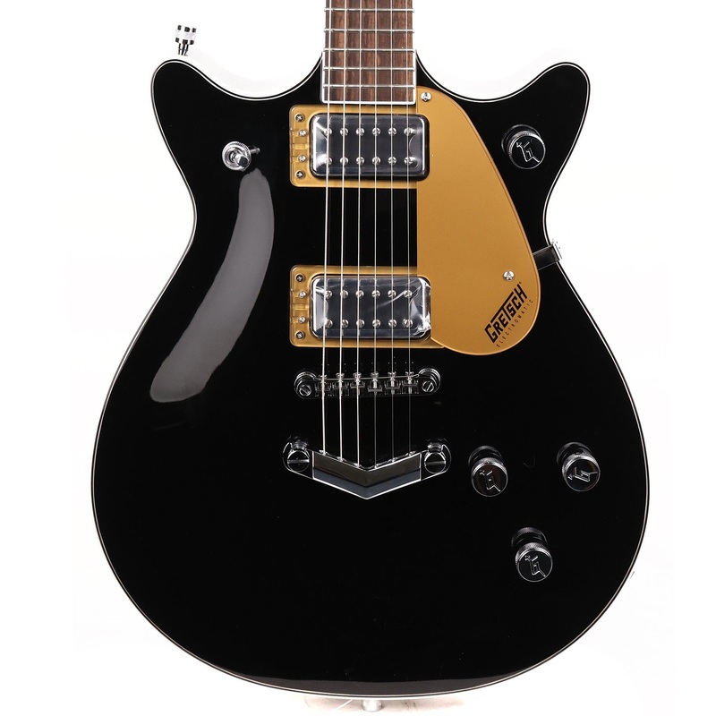 gretsch-g5222-electromatic-double-jet-bt-with-v-stoptail-black-used Gretsch G5222 Electromatic Double Jet BT with V-Stoptail Black Used