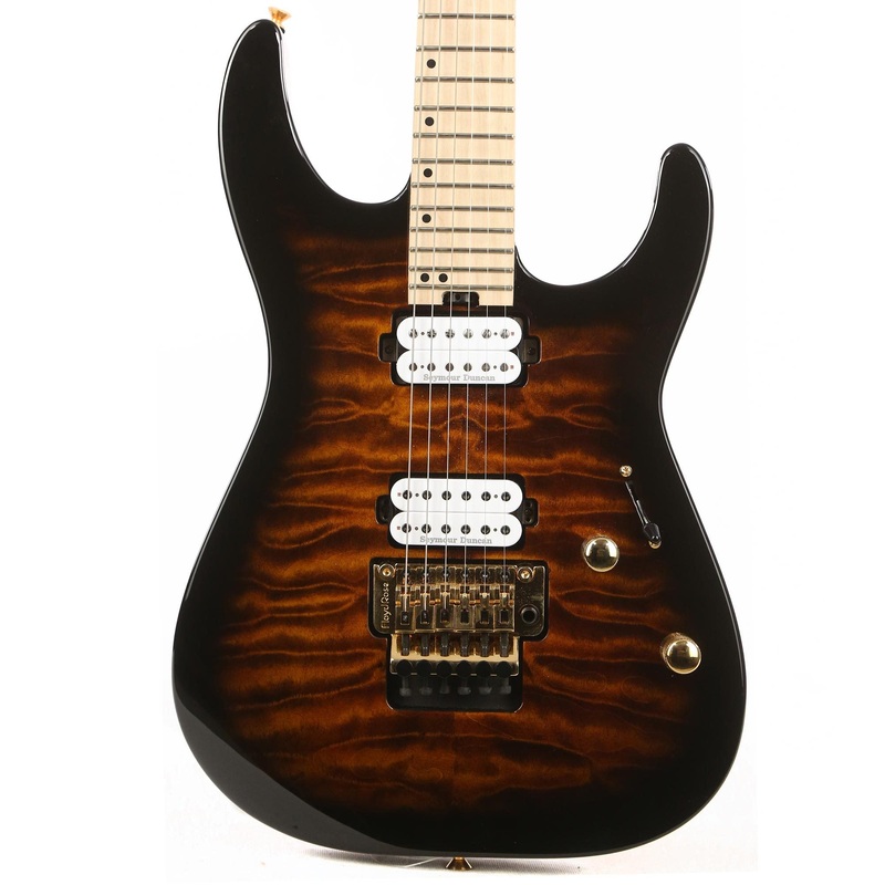 charvel-pro-mod-dinky-dk24-hh-fr-m-qm-root-beer-burst-2018 Charvel Pro Mod Dinky DK24 HH FR M QM Root Beer Burst 2018