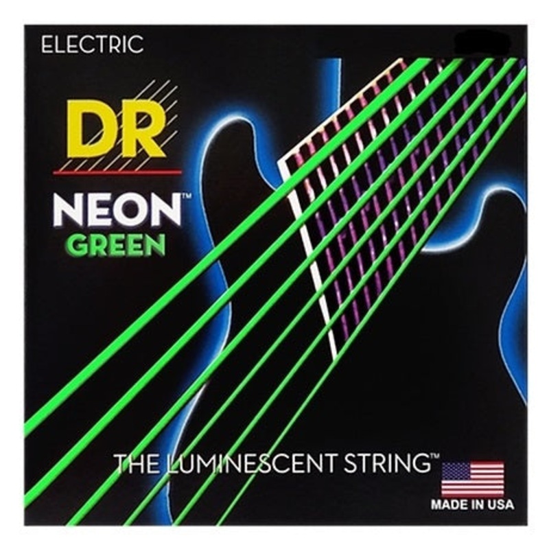 dr-strings-nge-9-neon-guitar-strings-green DR Strings NGE-9 NEON Guitar Strings - Green