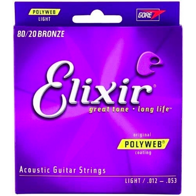 elixir-polyweb-acoustic-strings-light-12-53 Elixir Polyweb Acoustic Strings (Light 12-53)