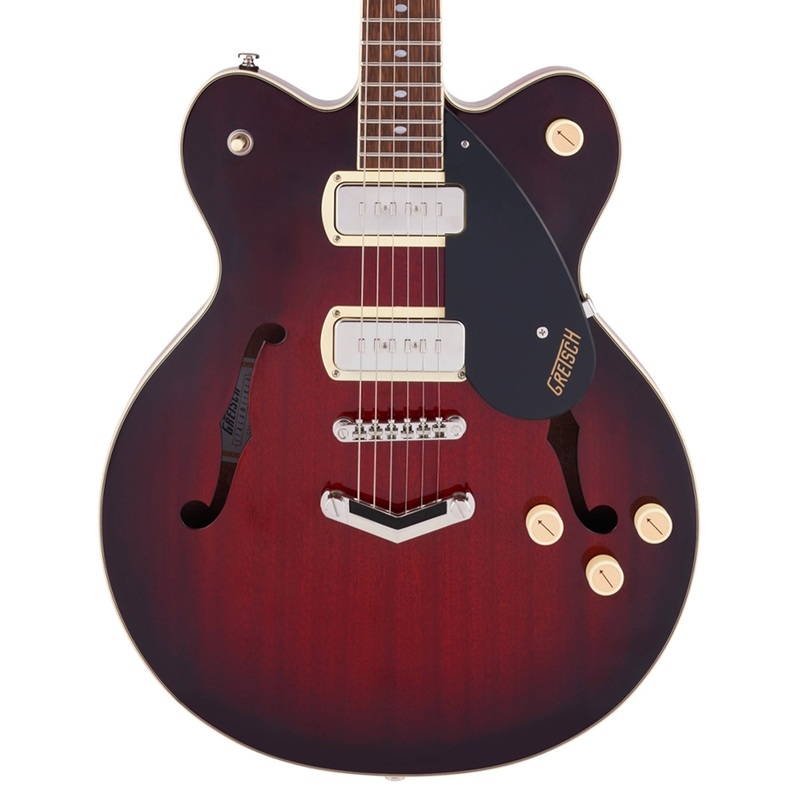 gretsch-g2622-p90-streamliner-center-block-double-cut-p90-with-v-stoptail-laurel-fingerboard-claret-burst-used Gretsch G2622-P90 Streamliner Center Block Double-Cut P90 with V-Stoptail Laurel Fingerboard Claret Burst Used