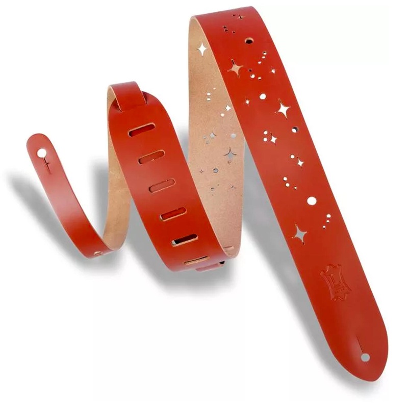 levys-m12gsc-wal-walnut-leather-guitar-strap Levys M12GSC-WAL Walnut Leather Guitar Strap