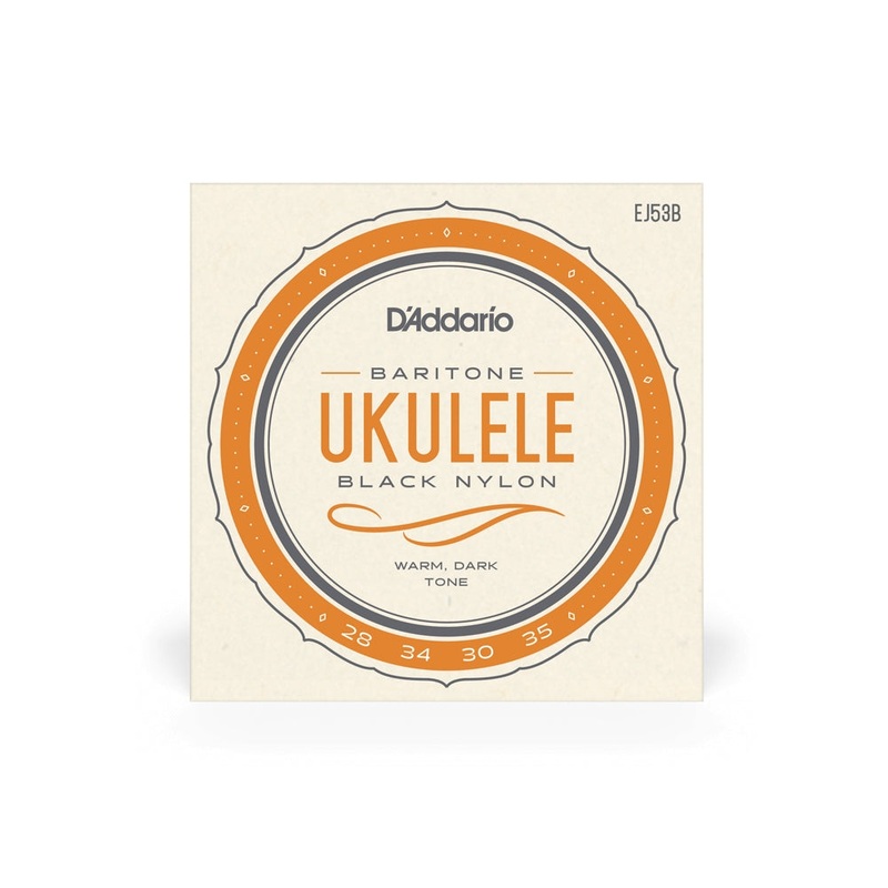 d-addario-ej53b-baritone-black-nylon-ukulele-strings D'Addario EJ53B Baritone Black Nylon Ukulele Strings
