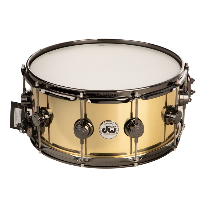 dw-collectors-series-6-5x14-vintage-bell-brass-snare-drum-black-nickel-hardware DW Collectors Series 6.5x14 Vintage Bell Brass Snare Drum - Black Nickel Hardware