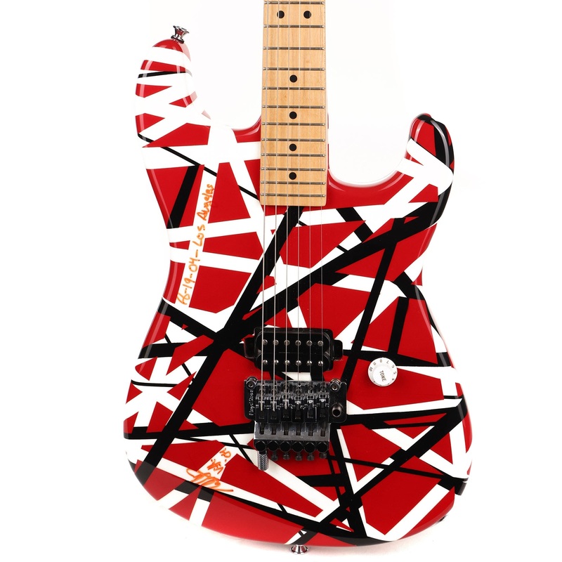 charvel-evh-art-series-los-angeles-red-white-and-black-stripes-2004 Charvel EVH Art Series Los Angeles Red White and Black Stripes 2004