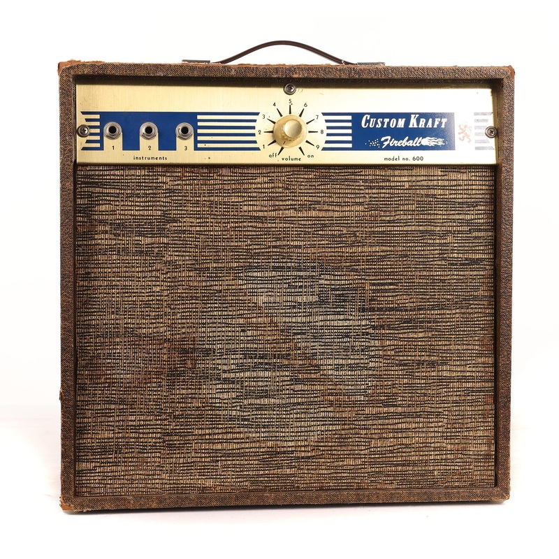 1960s-custom-kraft-fireball-600-combo-amplifier 1960s Custom Kraft Fireball 600 Combo Amplifier