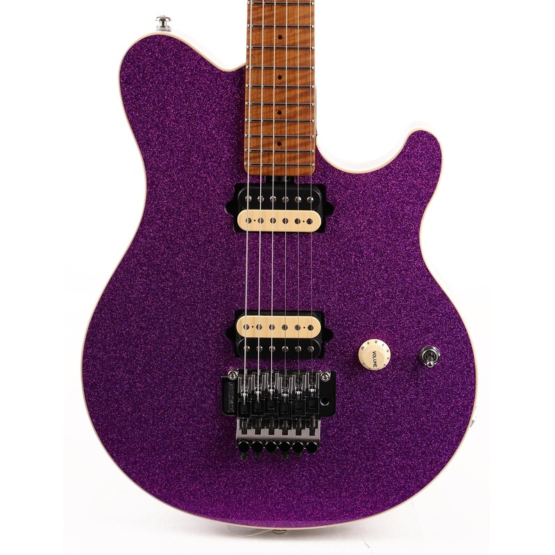ernie-ball-music-man-axis-guitar-fuschia-sparkle-music-zoo-exclusive Ernie Ball Music Man Axis Guitar Fuschia Sparkle Music Zoo Exclusive