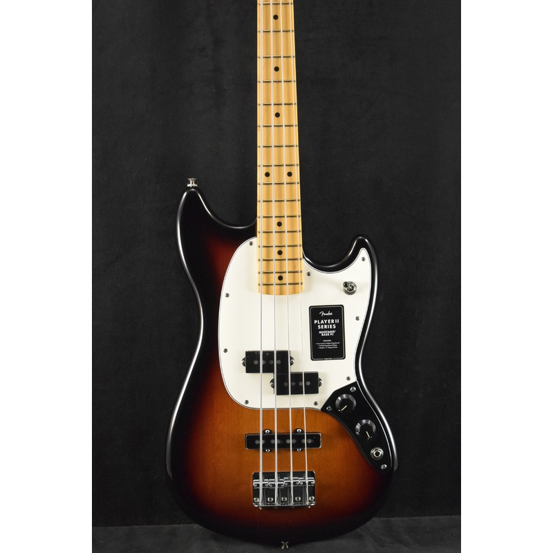 fender-player-ii-mustang-bass-pj-3-color-sunburst-maple-fingerboard Fender Player II Mustang Bass PJ 3-Color Sunburst Maple Fingerboard