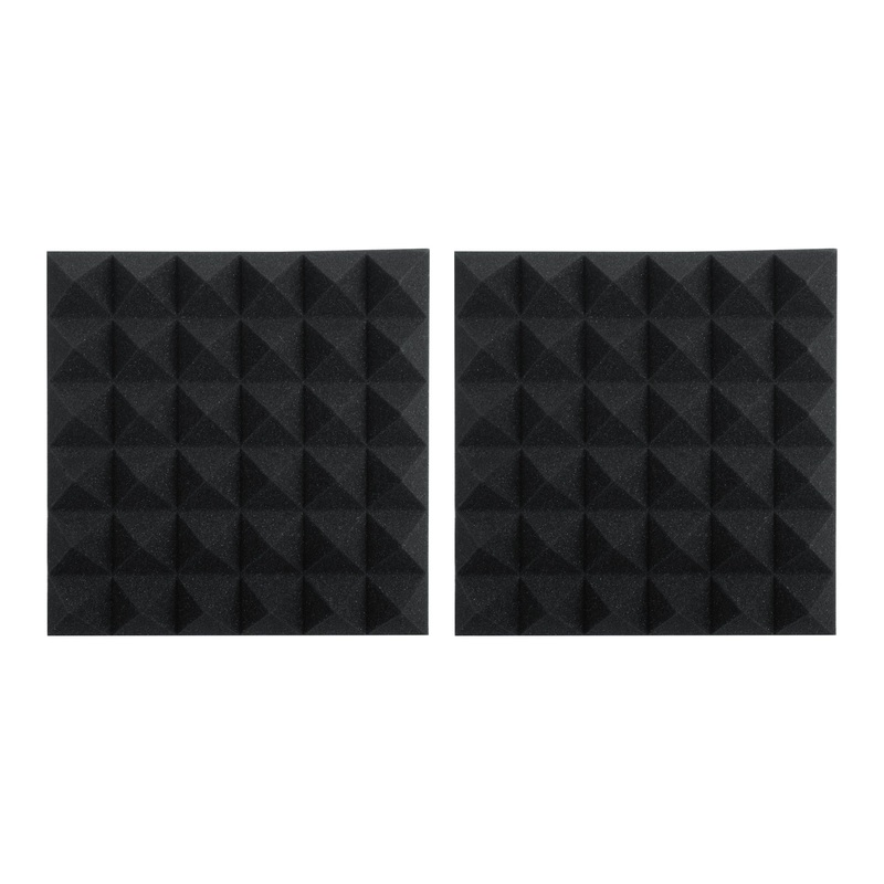 gator-gfw-acpnl1212pcha-2pk-charcoal-12-x-12-x-2-inch-acoustic-pyramid-panel-2-pack Gator GFW-ACPNL1212PCHA-2PK Charcoal 12 x 12 x 2-Inch Acoustic Pyramid Panel - 2 Pack
