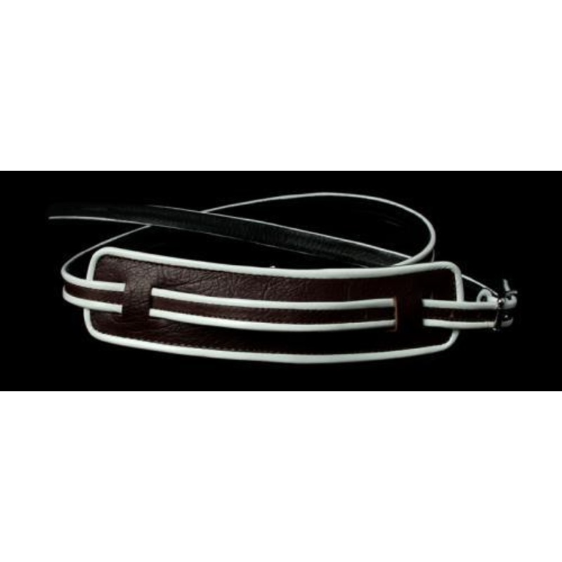 jodi-head-vintage-old-school-guitar-strap-brown-white Jodi Head Vintage Old School Guitar Strap (Brown/White)