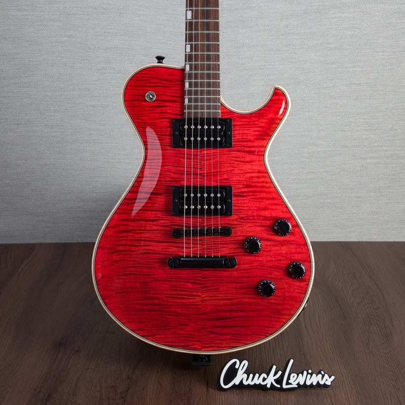 knaggs-steve-stevens-ssc-signature-electric-guitar-indian-red-natural-398 Knaggs Steve Stevens SSC Signature Electric Guitar - Indian Red/Natural - #398