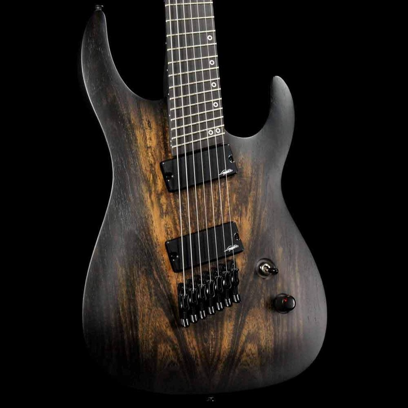 legator-ninja-performance-n7p-fanned-fret-black-bocote-burst Legator Ninja Performance N7P Fanned Fret Black Bocote Burst