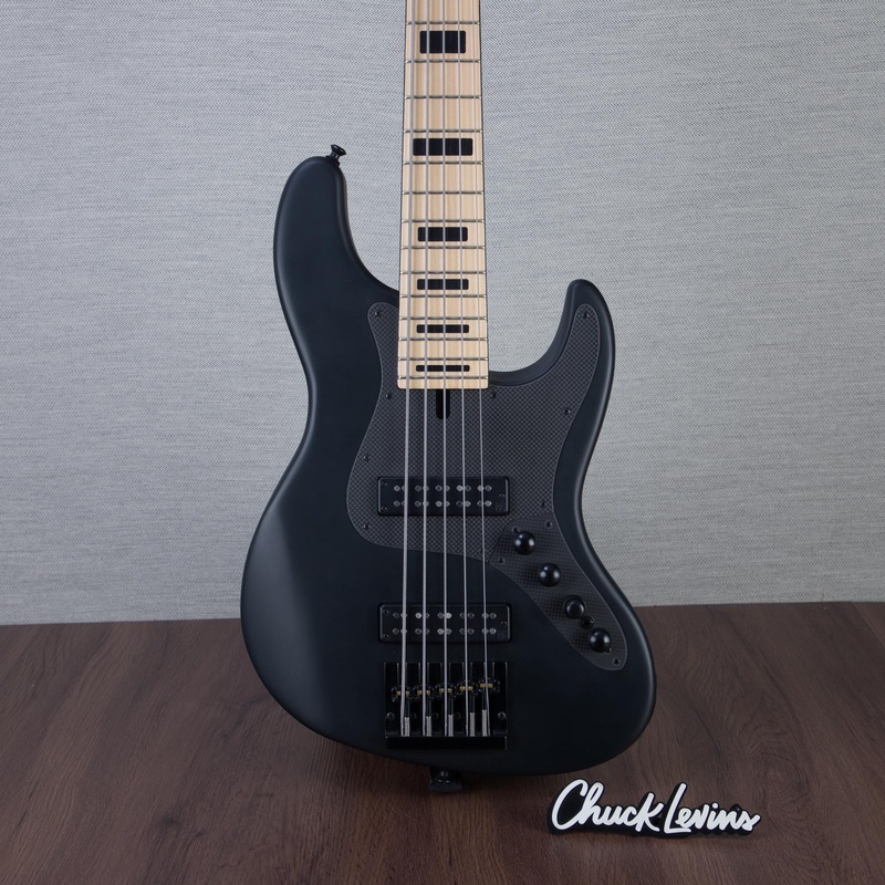 brubaker-usa-custom-steve-jenkins-ii-jxb-5-string-electric-bass-guitar-black-satin-056 Brubaker USA Custom Steve Jenkins II JXB-5-String Electric Bass Guitar - Black Satin - #056