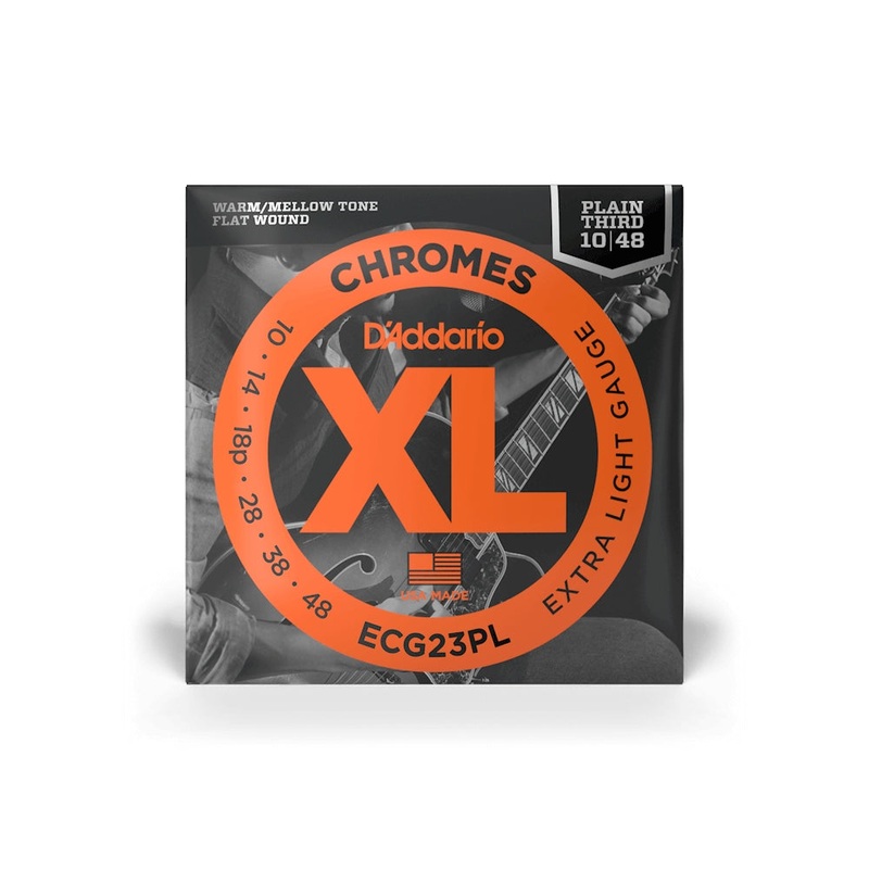 d-addario-ecg23pl-10-48-extra-light-plain-third-flatwound-electric-guitar-strings D'Addario ECG23PL 10-48 Extra Light Plain Third Flatwound Electric Guitar Strings