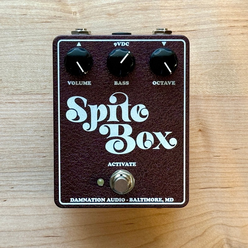 damnation-audio-spite-box-bass-octave-fuzz-effects-pedal Damnation Audio Spite Box Bass Octave Fuzz Effects Pedal