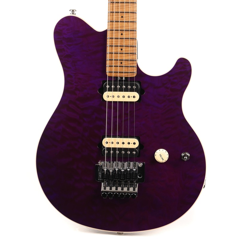 ernie-ball-music-man-axis-quilt-top-music-zoo-exclusive-amethyst-2023 Ernie Ball Music Man Axis Quilt Top Music Zoo Exclusive Amethyst 2023