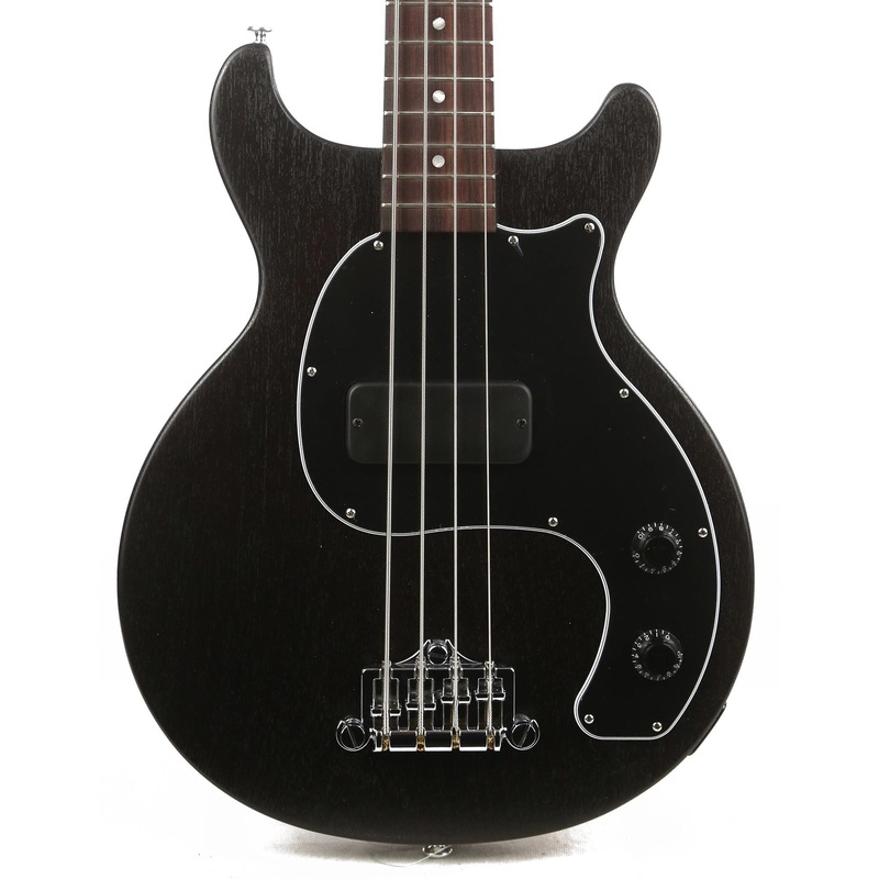 gibson-les-paul-junior-tribute-dc-bass-worn-ebony Gibson Les Paul Junior Tribute DC Bass Worn Ebony