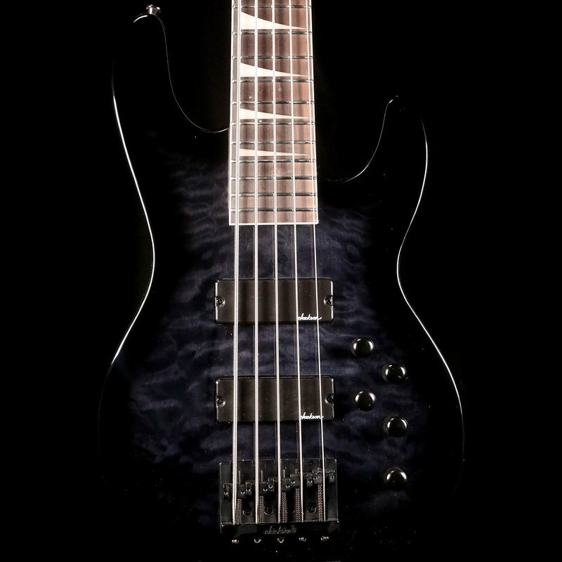 jackson-js3vq-concert-5-string-bass-transparent-black Jackson JS3VQ Concert 5-String Bass Transparent Black