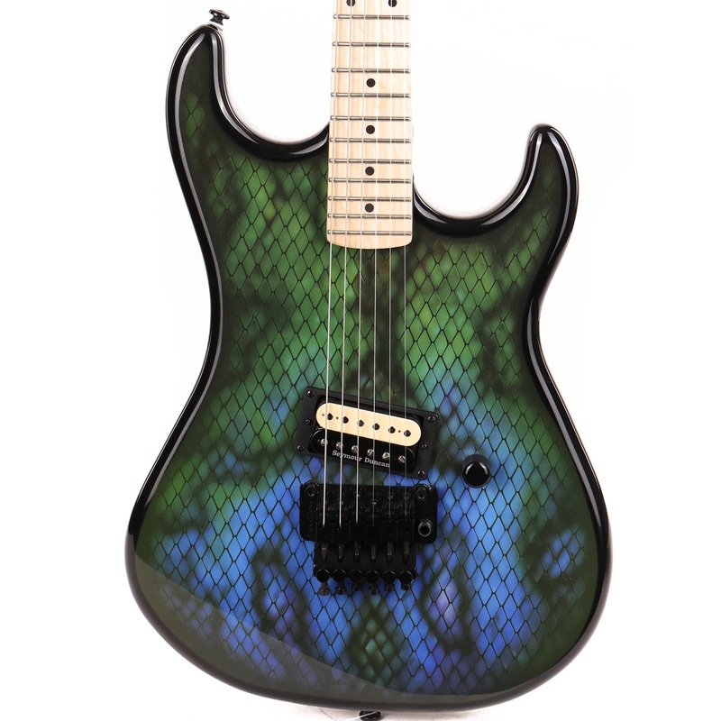 kramer-custom-graphics-series-baretta-viper-snakeskin-green-blue-fade-2021 Kramer Custom Graphics Series Baretta Viper Snakeskin Green Blue Fade 2021