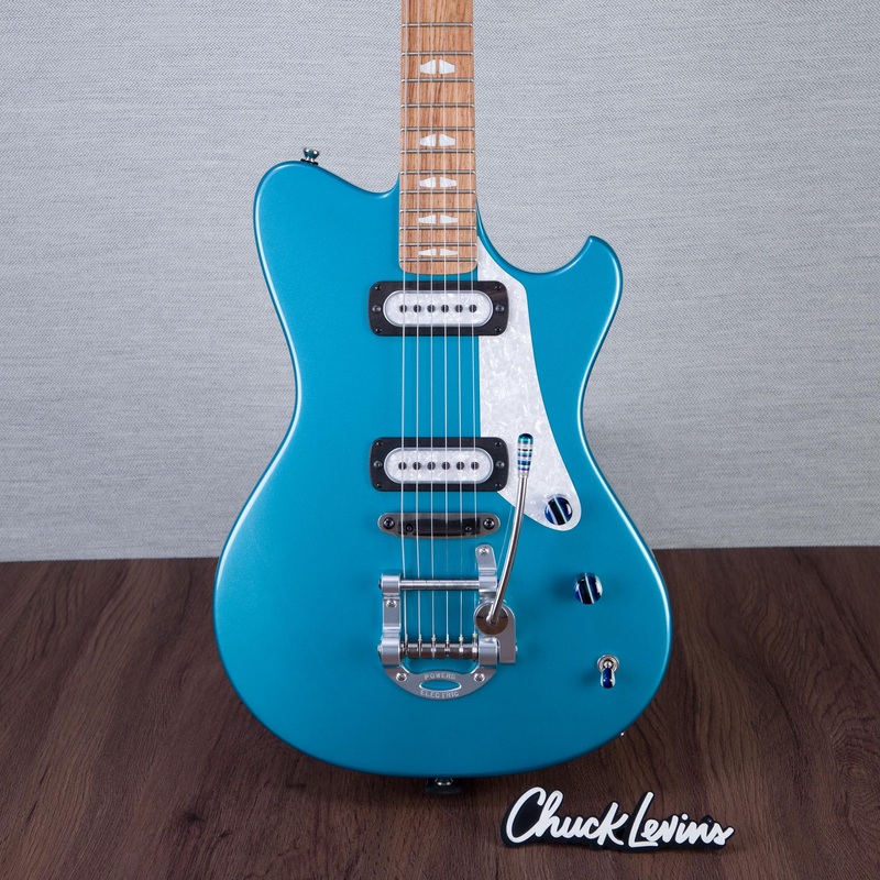 powers-electric-a-type-electric-guitar-tourmaline-green-metallic-b181 Powers Electric A-Type Electric Guitar - Tourmaline Green Metallic - #B181