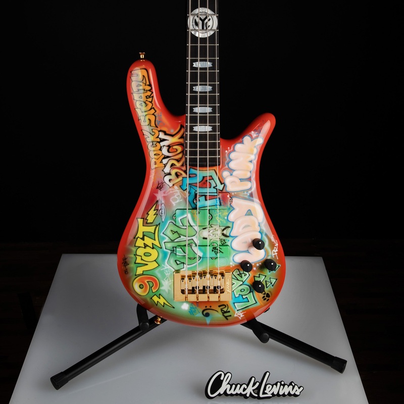 spector-usa-custom-ns-2-nyc-graffiti-collection-limited-edition-bass-guitar-chucksclusive-1591 Spector USA Custom NS-2 NYC Graffiti Collection Limited Edition Bass Guitar - CHUCKSCLUSIVE - #1591