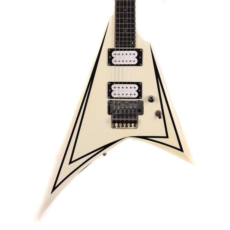 esp-sv-standard-white-with-black-pinstripes-2008 ESP SV Standard White with Black Pinstripes 2008