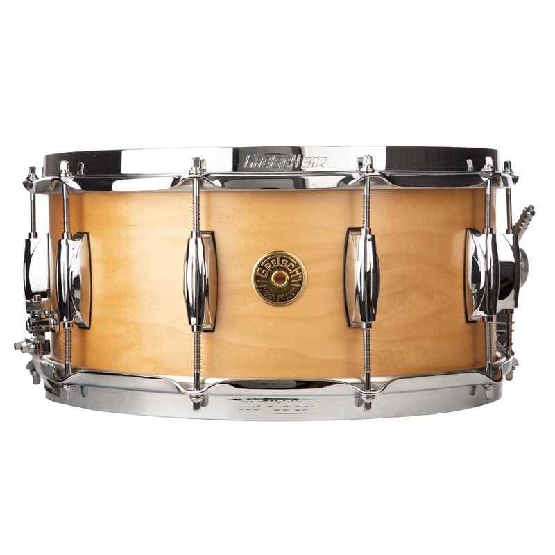 gretsch-broadkaster-6-5x14-inch-snare-drum-satin-natural Gretsch Broadkaster 6.5x14-Inch Snare Drum - Satin Natural
