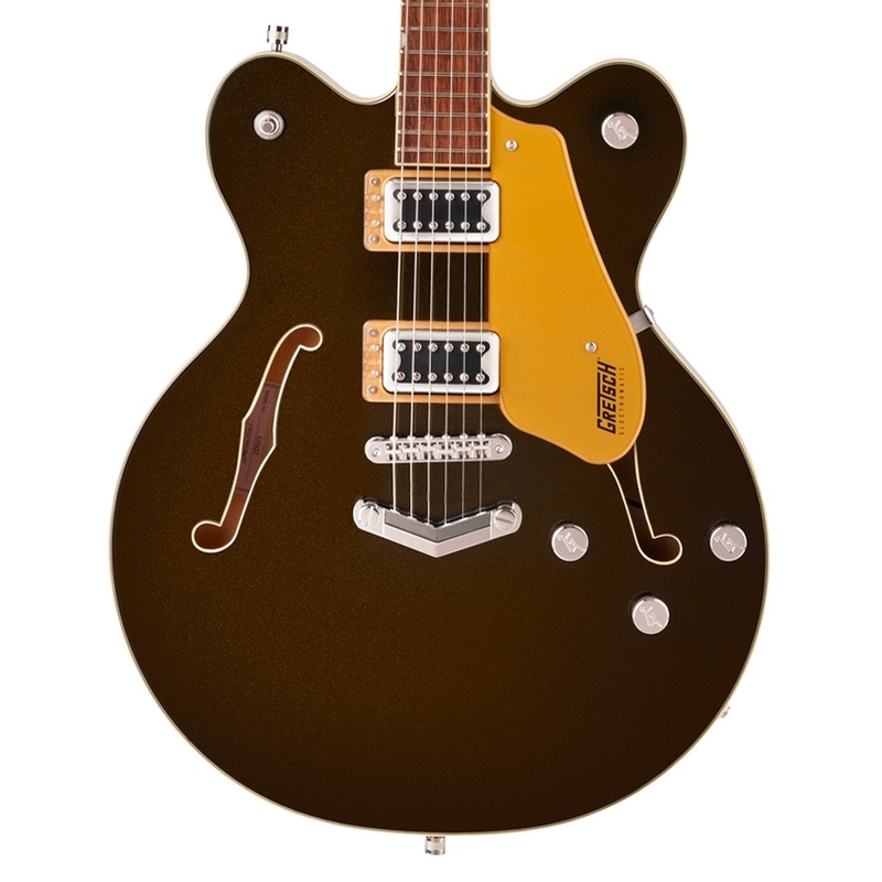 gretsch-g5622-electromatic-center-block-double-cut-with-v-stoptail-black-gold-used Gretsch G5622 Electromatic Center Block Double-Cut with V-Stoptail Black Gold Used