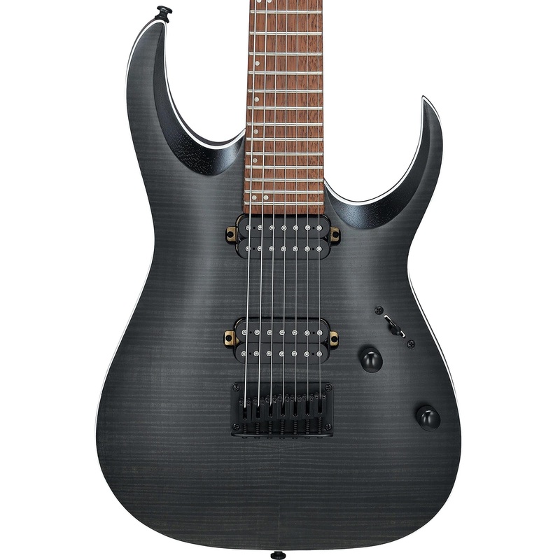 ibanez-rga-standard-7-string-rga742fm-transparent-gray-flat Ibanez RGA Standard 7-String RGA742FM Transparent Gray Flat