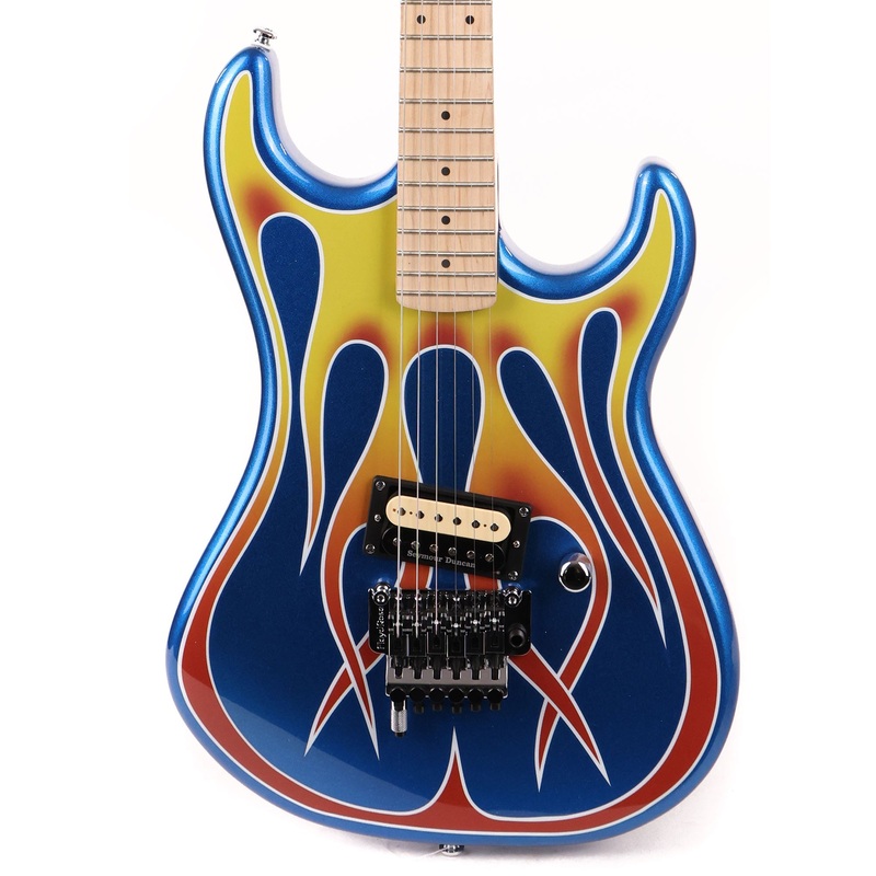 kramer-custom-graphics-series-baretta-hot-rod-blue-sparkle-flames Kramer Custom Graphics Series Baretta Hot Rod Blue Sparkle Flames