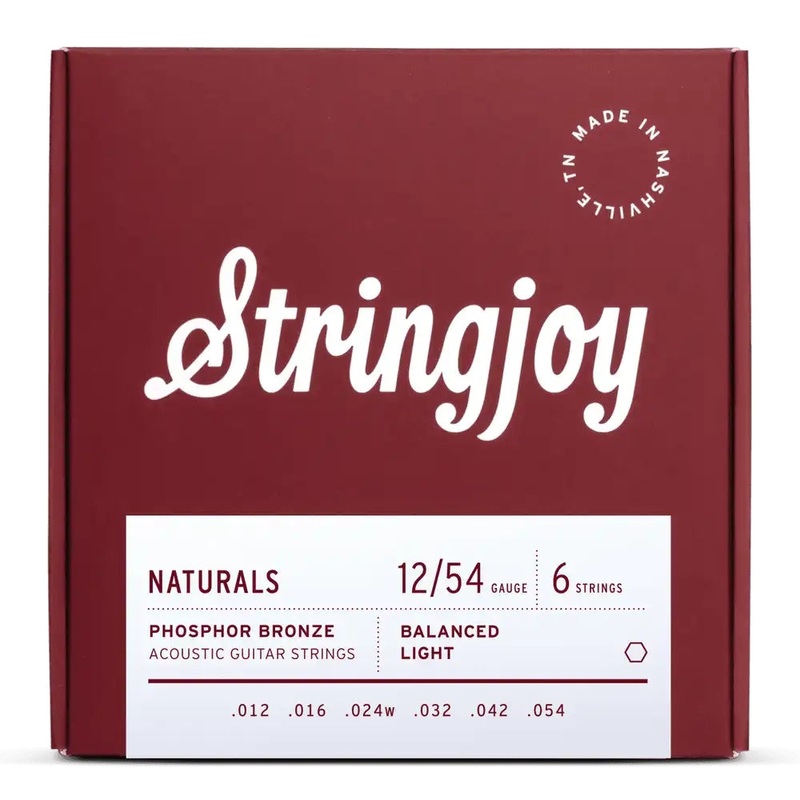 stringjoy-naturals-phosphor-bronze-acoustic-guitar-strings-light-gauge-012-054 Stringjoy Naturals Phosphor Bronze Acoustic Guitar Strings - Light Gauge (.012-.054)