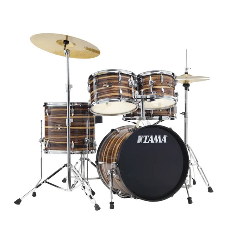 tama-imperialstar-5-piece-complete-drum-kit-coffee-teak-wrap Tama Imperialstar 5-Piece Complete Drum Kit - Coffee Teak Wrap