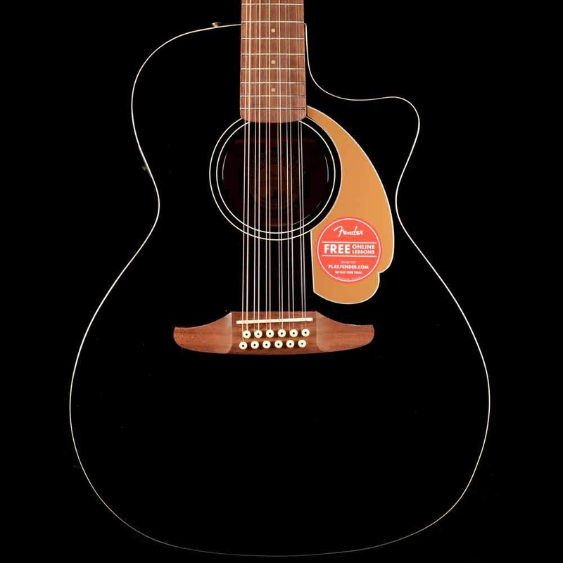 fender-california-player-villager-sce-12-string-acoustic-electric-black Fender California Player Villager SCE 12 String Acoustic-Electric Black