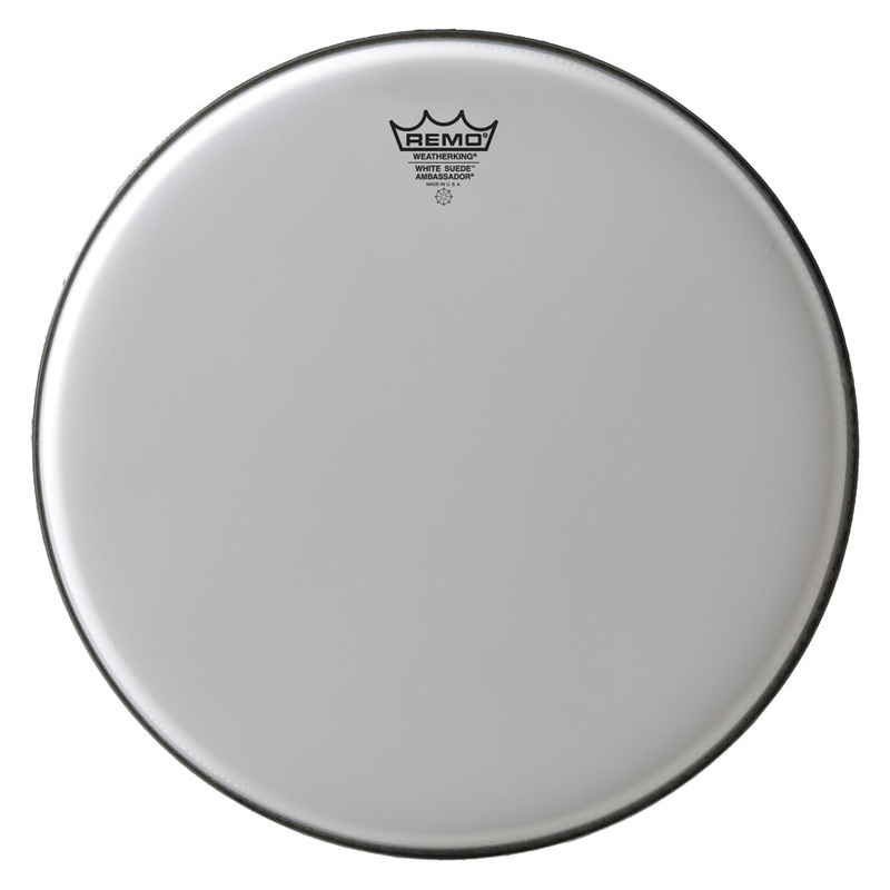 remo-16-white-suede-ambassador-drum-head Remo 16" White Suede Ambassador Drum Head