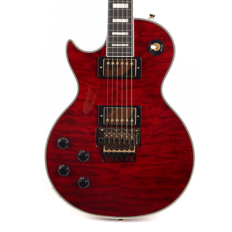 epiphone-alex-lifeson-les-paul-custom-axcess-left-handed-ruby Epiphone Alex Lifeson Les Paul Custom Axcess Left-Handed Ruby