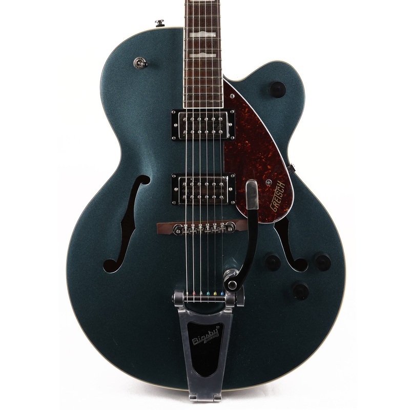 gretsch-g2420t-streamliner-hollow-body-with-bigsby-broad-tron-bt-2s-pickups-laurel-fingerboard-gunmetal Gretsch G2420T Streamliner Hollow Body with Bigsby Broad'Tron BT-2S Pickups Laurel Fingerboard Gunmetal