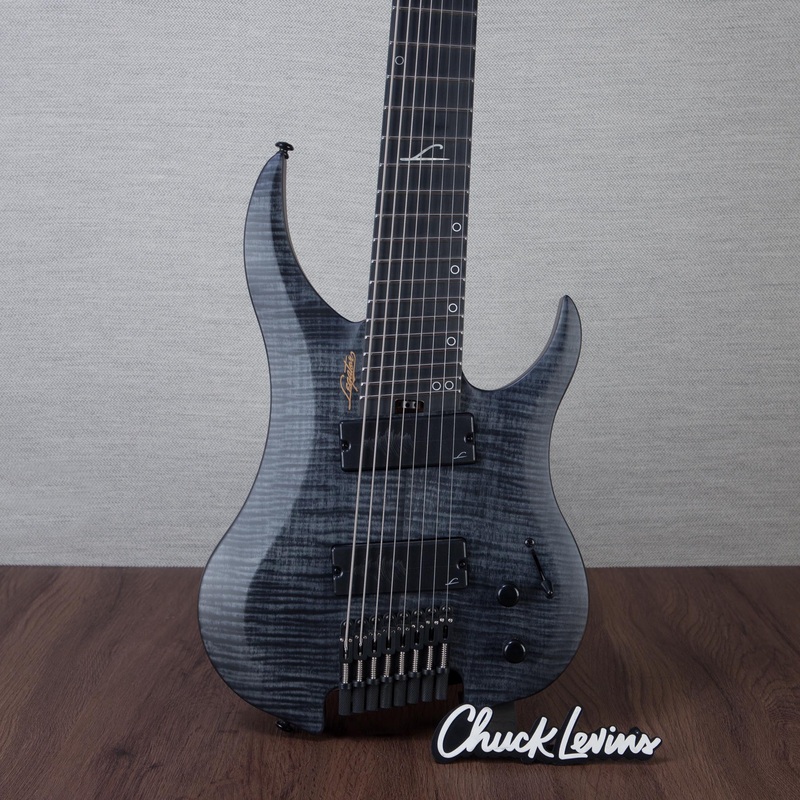 legator-ghost-super-shred-multiscale-8-string-electric-guitar-satin-black-flame-im25060325 Legator Ghost Super Shred Multiscale 8-String Electric Guitar - Satin Black Flame - #IM25060325