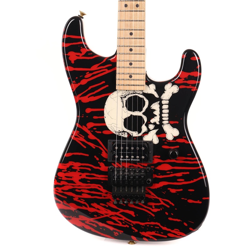 charvel-custom-shop-warren-demartini-signature-san-dimas-blood-and-skull-2014 Charvel Custom Shop Warren DeMartini Signature San Dimas Blood and Skull 2014