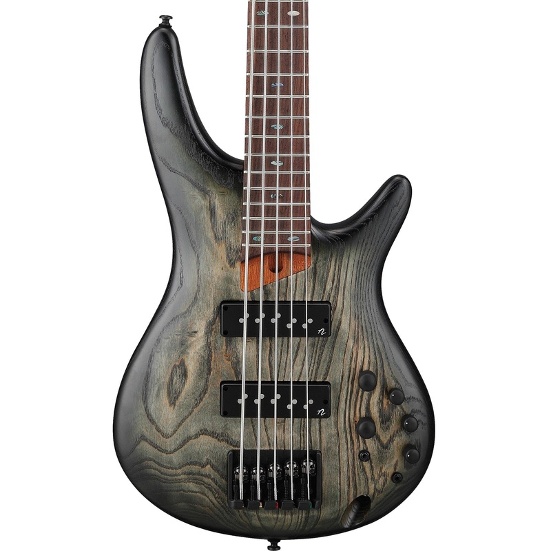 ibanez-sr-standard-5-string-electric-bass-black-stained-burst Ibanez SR Standard 5-String Electric Bass Black Stained Burst