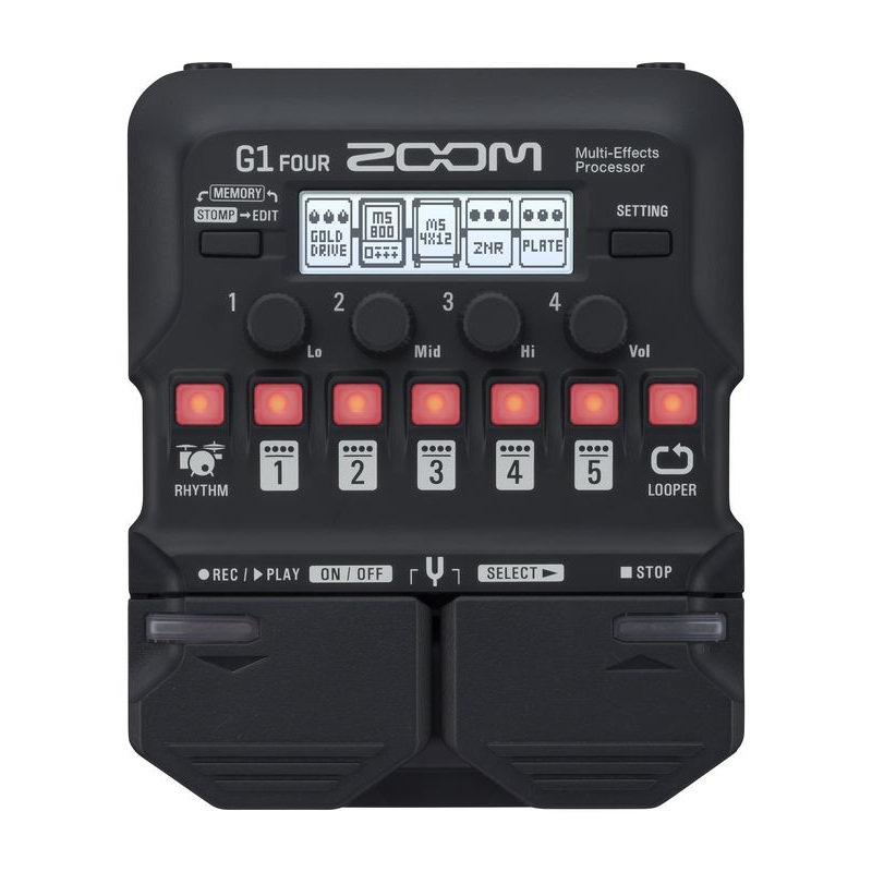 zoom-g1-four-multi-effects-guitar-pedal-mint-open-box Zoom G1 Four Multi-Effects Guitar Pedal - Mint, Open Box