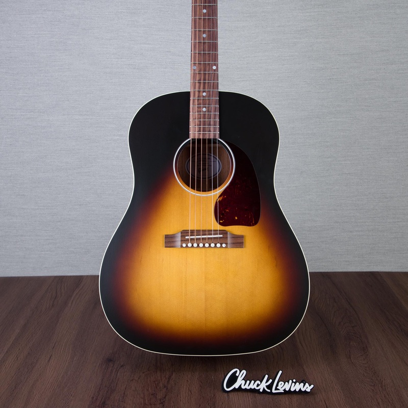 gibson-j-45-special-satin-mahogany-sitka-spruce-acousitc-electric-guitar-satin-vintage-sunburst-21045011 Gibson J-45 Special Satin Mahogany/Sitka Spruce Acousitc Electric Guitar - Satin Vintage Sunburst - #21045011