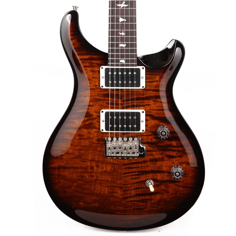 prs-ce24-amber-with-black-wrap-burst-2022 PRS CE24 Amber with Black Wrap Burst 2022