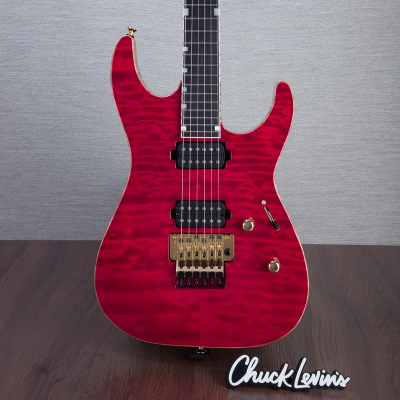 esp-usa-m-ii-dx-electric-guitar-rasberry-us24062 ESP USA M-II DX Electric Guitar - Rasberry - #US24062