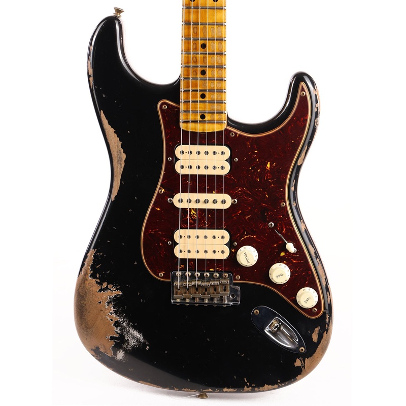 fender-custom-shop-1957-stratocaster-hsh-heavy-relic-black Fender Custom Shop 1957 Stratocaster HSH Heavy Relic Black