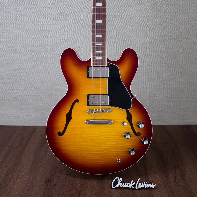 gibson-es-335-figured-semi-hollow-guitar-iced-tea-211850117 Gibson ES-335 Figured Semi-Hollow Guitar - Iced Tea - #211850117