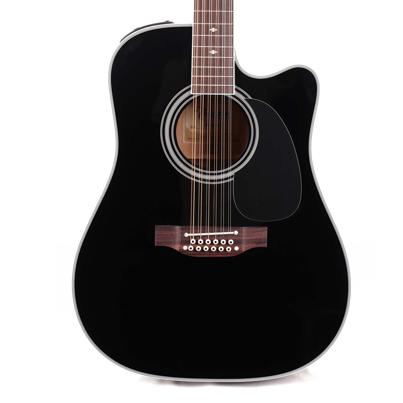 takamine-ef381sc-12-string-dreadnought-acoustic-electric-black Takamine EF381SC 12-String Dreadnought Acoustic-Electric Black