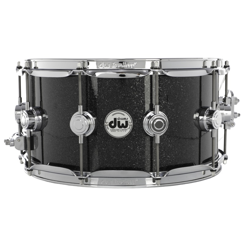 dw-14-x-7-collector-series-pure-maple-vlt-333-snare-drum-black-ice-with-chrome-hardware DW 14" x 7" Collector Series Pure Maple VLT 333 Snare Drum - Black Ice with Chrome Hardware