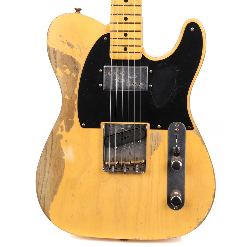 fender-custom-shop-1951-loaded-cunife-telecaster-heavy-relic-aged-nocaster-blonde-masterbuilt-austin-macnutt Fender Custom Shop 1951 Loaded CuNiFe Telecaster Heavy Relic Aged Nocaster Blonde Masterbuilt Austin Macnutt