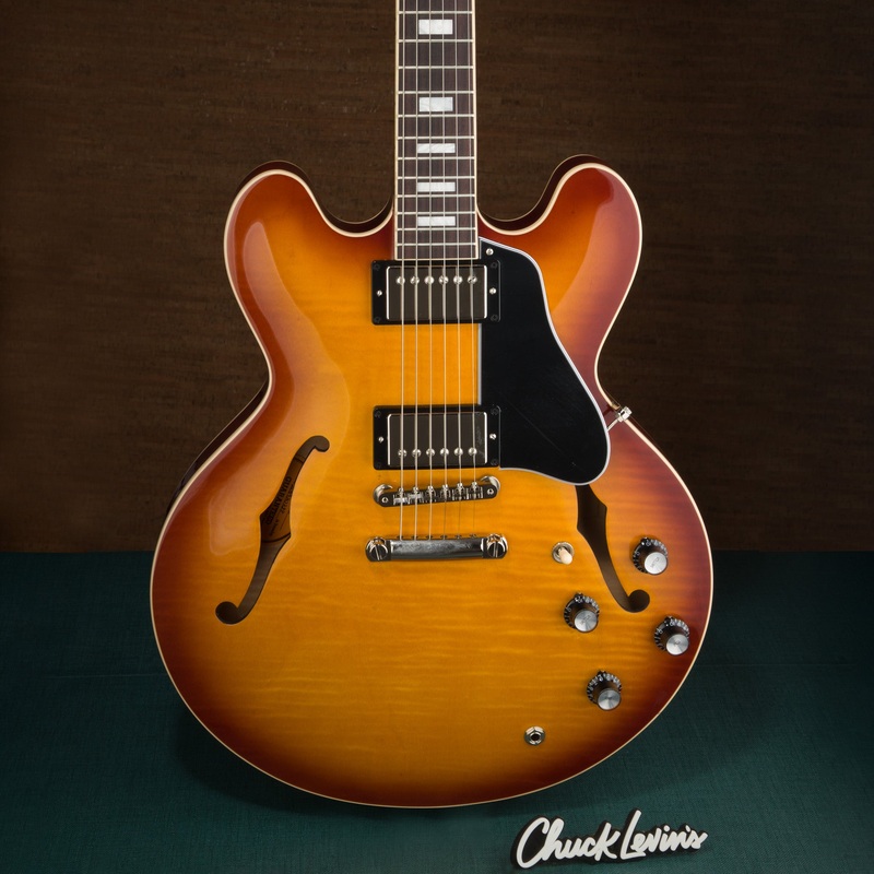 gibson-es-335-figured-semi-hollow-guitar-iced-tea-205920233 Gibson ES-335 Figured Semi-Hollow Guitar - Iced Tea - #205920233
